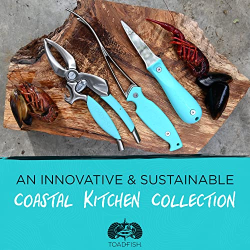 Seafood Tool Set with Crab Cracker, Oyster Knife & Shrimp Deveiner
