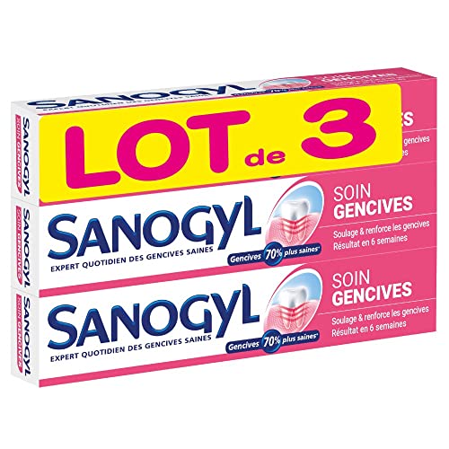 Sanogyl Gum Care Toothpaste 3-Pack - Gentle, Vitamin-Enriched Oral Care