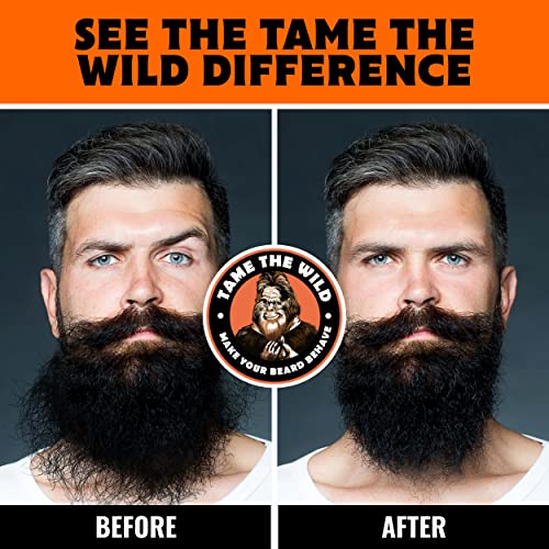 Tame the Wild 6-Piece Premium Beard Grooming Kit with Heated Brush & Accessories