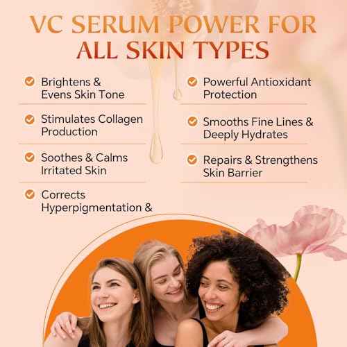 Vitamin C Serum for Face - CE Ferulic Acid Facial Serums - Brightening & Hydrating Anti-Aging Serum for Dark Spots, Uneven Tone & Fine Lines ? Clean, Paraben-Free Formula ? 1 fl oz