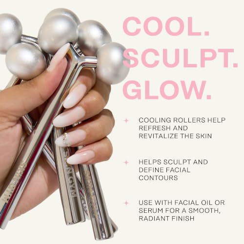 Face Sculptor Roller Stainless Steel Facial Massager for Skin Tightening & Relaxation