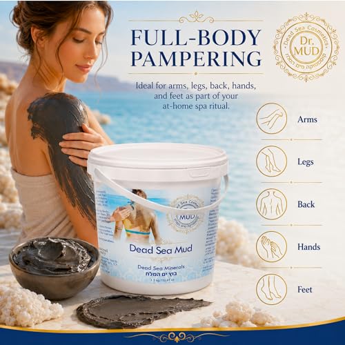 Dead Sea Mud Body Mask 52.91 Fl Oz - Deep Cleansing Spa Treatment for Men & Women