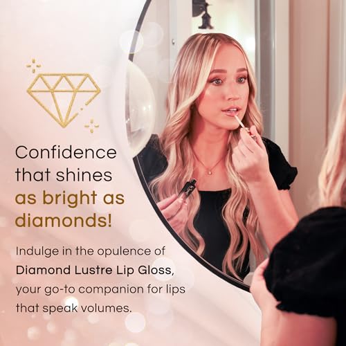 StansOut Beauty Diamond Lustre Fancy Pink Hydrating Lip Gloss | Cute Nude Moisturizing Butter-Smooth Colors | Shades for Naturally Plump & Pout, Sparkling clear finishes & Glossy Choices.