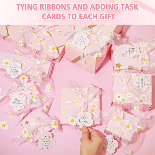 9 PCS Trendy Stuff Gifts for Tween & Teen Girls, Valentine's Day Gift Box makeup kit & makeup set, Birthday Gifts for Granddaughter Daughter Niece Ages 8-16, with Empowering Tasks