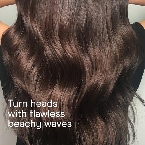 Conair Double Ceramic Tapered Curling Wand, Hair Wand Tapers 1¨ù Inch to ¨ú Inch to Produce Beachy Waves, 30 Heat Settings, For All Hair Types and Textures, White