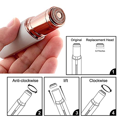 Replacement Heads for Flawless Facial Hair Remover, Replacement Blades for Finishing Touch Flawless Hair Removal Gen 2