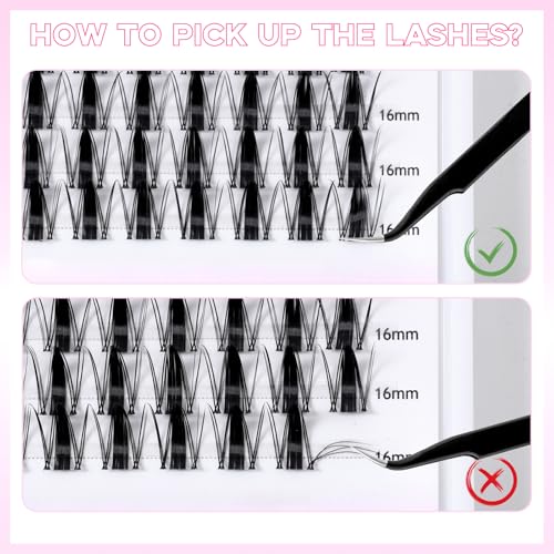 Fairy Lash Clusters Manga Eyelashes C Curl Invisible Band Eyelash Clusters Easy to Apply Wispy Anime Spiky Lashes Natural Volume Lash Extensions Reusable Individual Lashes for Soft Dramatic Look