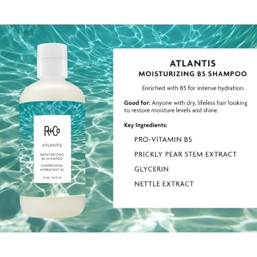 R+Co ATLANTIS Moisturizing B5 Shampoo ? Hydrating & Strengthening, Softens & Smooths Hair, All Hair Types