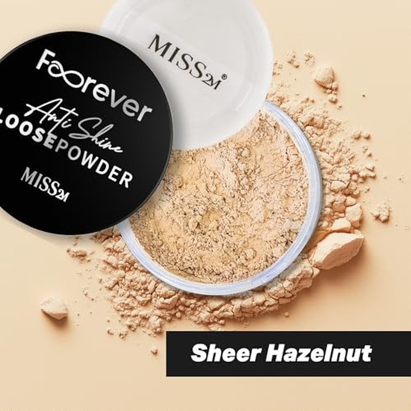 Forever Matte & Blur Makeup Setting Powder with Anti-Shine Oil Control and Soft-Focus Skin Filter: 101 Sheer Hazelnut, 0.53 Oz