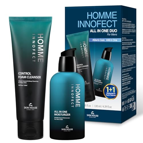 Men's Skincare Duo Set - Facial Cleanser & All-in-One Moisturizer