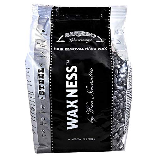 Waxness Men's Hard Wax Beads 2.2 lb - Stripless Coarse Hair Removal, Professional Italy