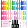 Rustic Sonata Pastel Gel Polish Set - 25 Color Nail Kit for DIY Manicure