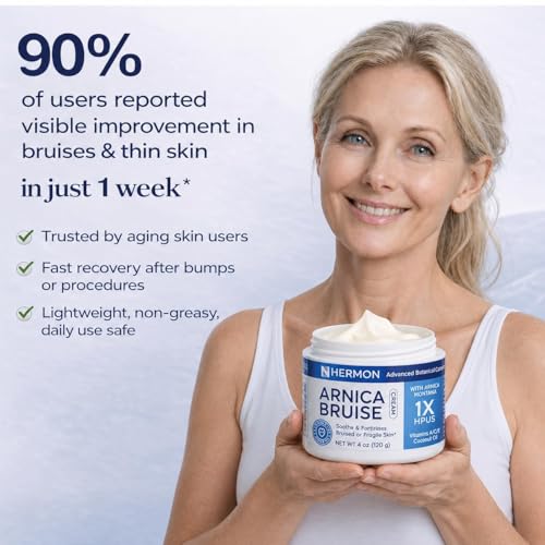 Hermon Arnica Bruise Cream with Vitamin K - 4 Fl Oz Pack of 3