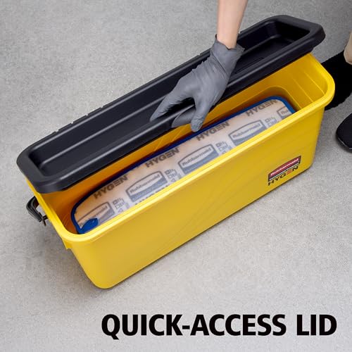 Commercial Microfiber Mop Bucket with Charging and Storage for Janitorial Cleaning