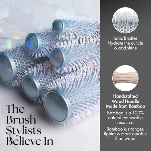 Olivia Garden EcoHair 1.75-Inch Bamboo Thermal Round Hair Brush for Blow Drying