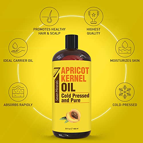 Pure Sweet Almond & Apricot Kernel Oil - Natural Carrier & Hair Oil