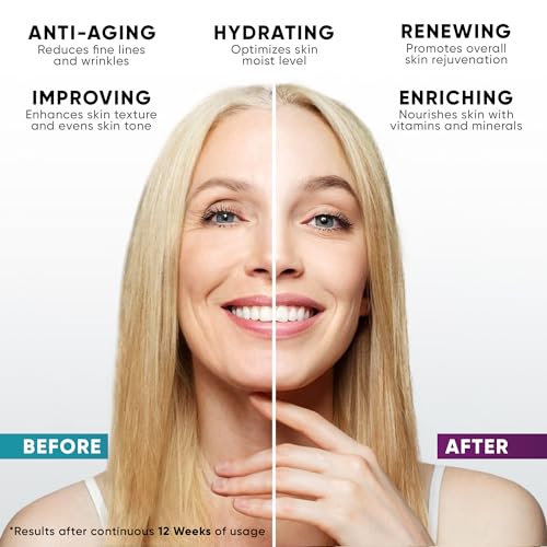 EVERYOUTH 1.7oz Collagen Face & Neck Cream Anti-Aging Moisturizer with Hyaluronic Acid, Vitamin E
