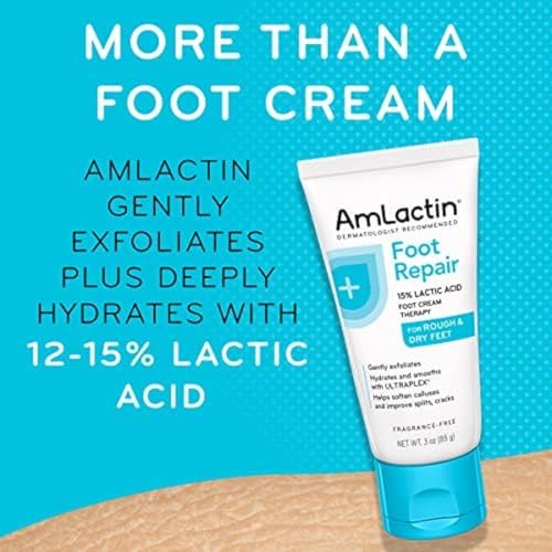Foot Cream Therapy for Dry Skin - Pack of 2, 3 oz Each