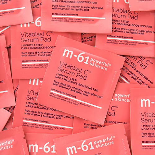 Vitamin C Brightening Serum Pad - 30 Treatments, Anti-Aging & Skin Tone