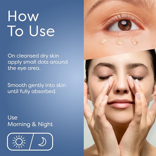 SKIN LAB Lift & Firm Eye Gel ? Hydrating Gel Cream with Hyaluronic Acid for Under Eye Moisture & Smoothing, Lightweight Serum for Women & Men, 0.5 oz