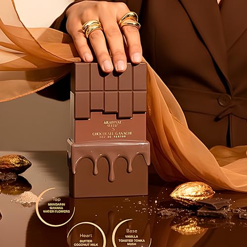 Arabiyat Sugar Chocolate Ganache Eau De Parfum 3.4 Fl Oz - Warm, Fruity & Vanilla Scent