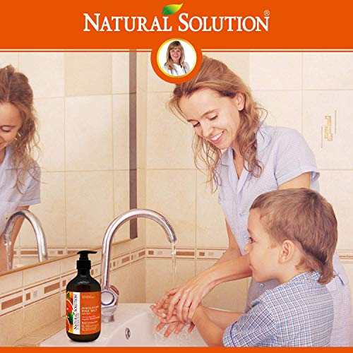 Organic Hand Wash with Blood Orange & Himalayan Pink Salt - Moisturizing, 14 oz Bottle (Pack of 3)