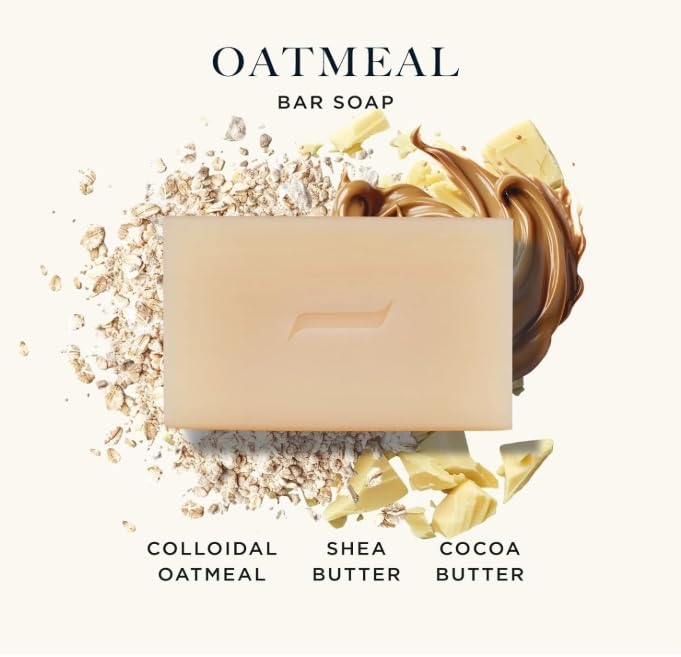 Rejuvenation Soap Set with Oatmeal, Patchouli & Pine | Moisturizing Plant-Based Bars – 3 x 6.4 oz