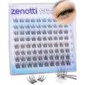 Self Adhesive Lash Clusters Natural Self Adhesive Eyelashes No Glue Lashes Clusters Wispy Eyelash Cluster Waterproof Pre Glued Lash Cluster Short 8-14mm Press on lashes by zenotti