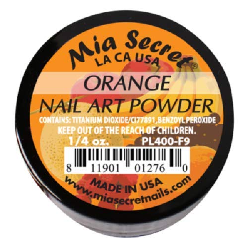 Mia Secret ACRYLIC POWDER - Fruity COLLECTION 1/4oz SINGLE JAR PICK YOUR COLOR (ORANGE)