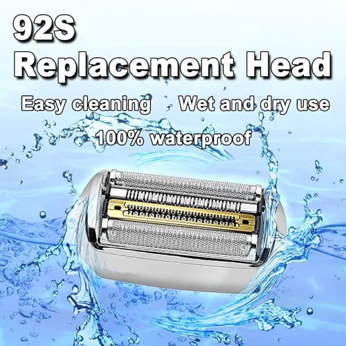 NEW Electric Replacement Shaver Head Series 9 92S Accessories Shaver Compatible with Series 9 Electric Razors 9290cc, 9291cc, 9370cc, 9293s, 9385cc, 9390cc, 9330s, 9296cc (Upgraded ver.)
