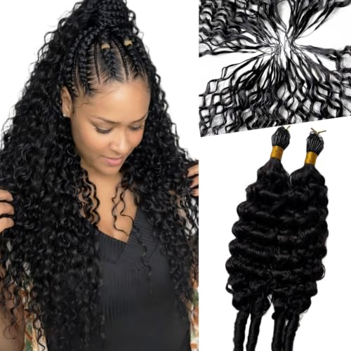 14 Inch Pre-Separated Curly Crochet Hair Extensions for Black Women - Burmese 3C-4A, 50g