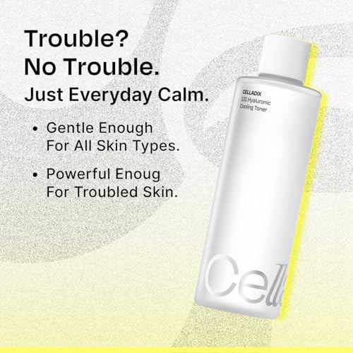 Celladix 131 Hyaluronic Cooling Toner with Panthenol & Squalane – Soothing, Hydrating Korean Skin Care (10.1 fl oz)