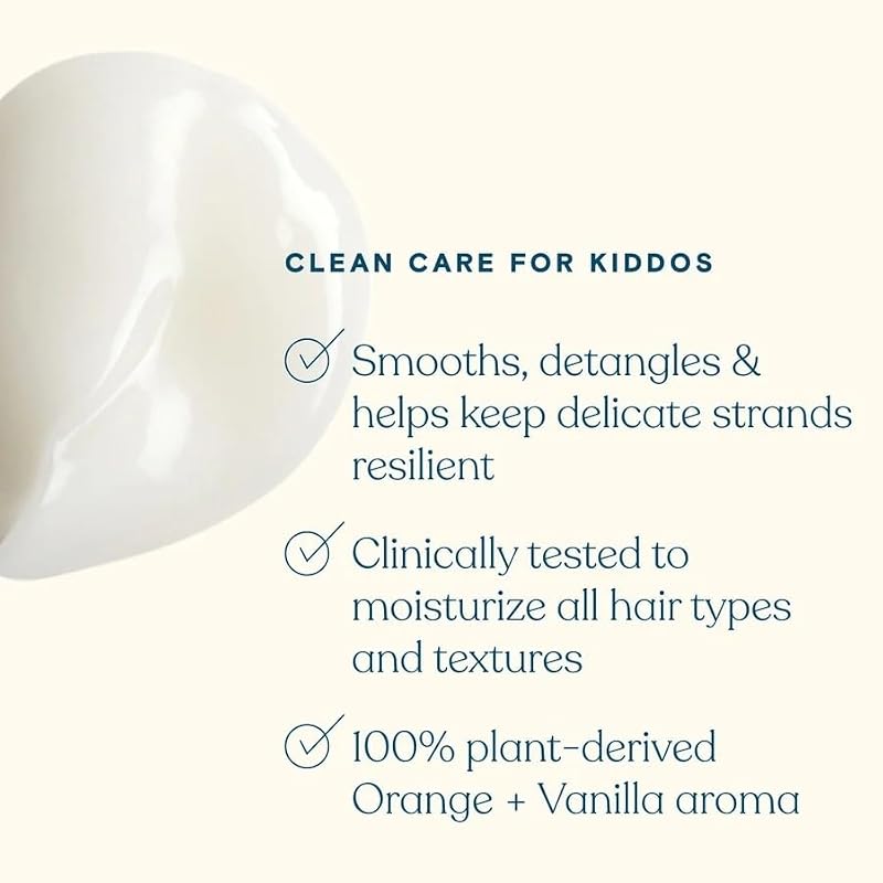 Kids Nourishing Shampoo & Conditioner Duo - Tear-Free, Moisturizing, Plant-Based for All Hair Types