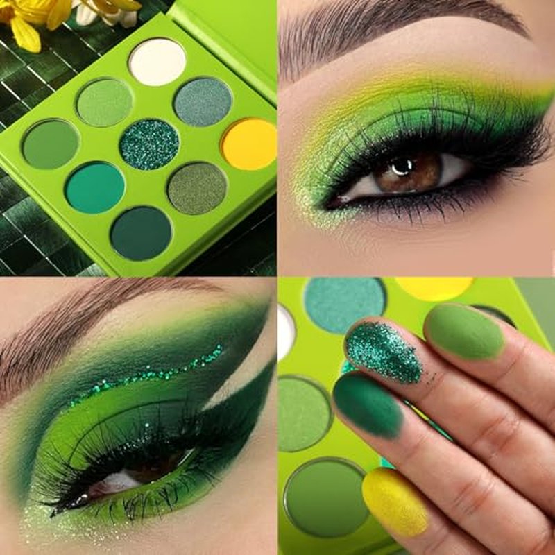 40Pcs St Patricks Day Face Tattoos Stickers Glitter Green Shamrock Freckles Temporary Tattoo for Body Saint Patrick Day Clover Face Sparkle Makeup Accessories for Women Irish Party(face40)
