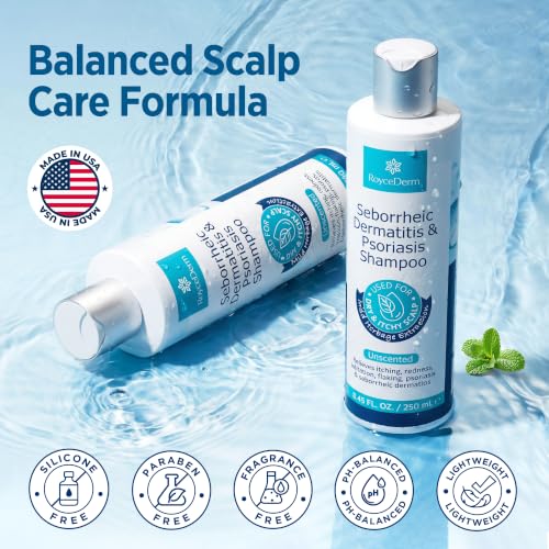 Roycederm Seborrheic Dermatitis & Psoriasis Medicated Shampoo 8.45 Fl Oz