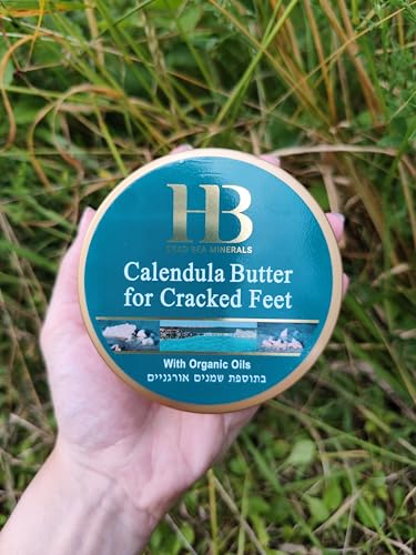 Dead Sea Minerals Calendula Foot Butter - Intensive Moisturizer for Dry Feet 100ml