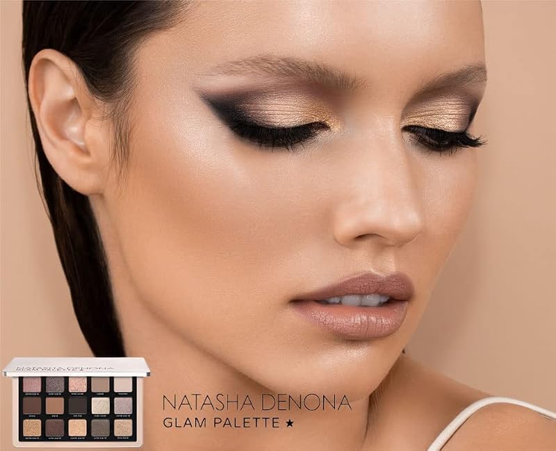 Natasha Denona Glam Eyeshadow Palette - 15 Neutral & Cool Shades for Versatile Looks
