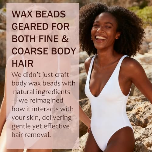 Wax Beads for Hair Removal, 10.5oz Hard Wax Beans Coarse Hair Waxing Beads for Face, Eyebrow, Bikini Brazilian for Women Men with 10 Applicators (3 pink)