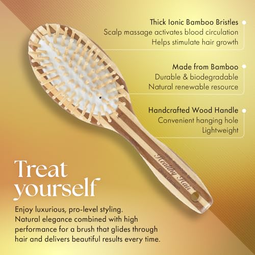 Olivia Garden Healthy Hair Bamboo Ionic Massage Hair Brush
