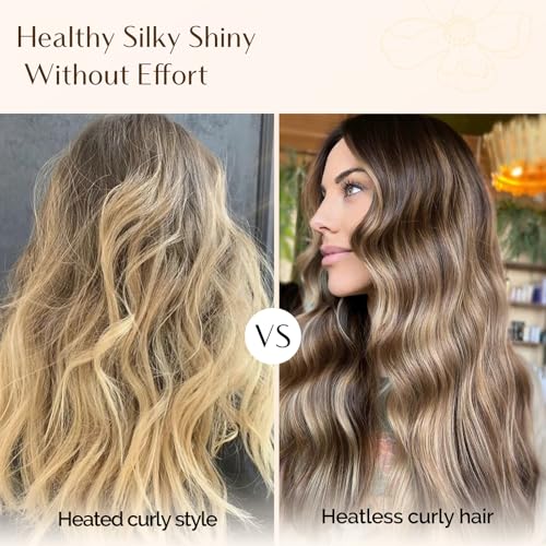 Heatless Satin Hair Curlers & Overnight Bonnet - No Damage, Soft Silk Styling