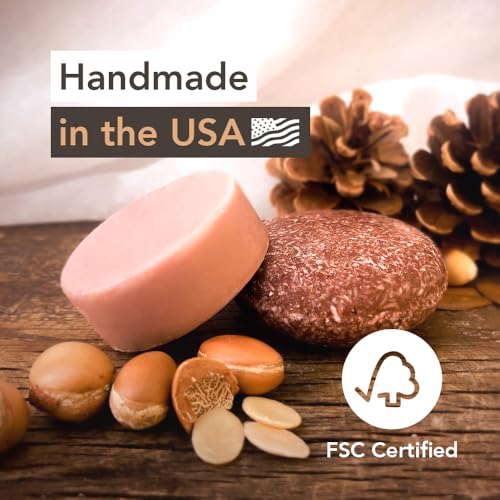 Argan Oil Shampoo & Conditioner Bar Set - Sulfate-Free Vegan Hair Care for All Hair Types