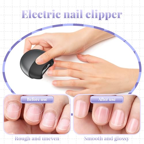 JODSONE Mini 6000RPM Nail Dust Collector with 30 Filters Low Noise 10-Speed Adjustment Rechargeable Portable Nail Salon Professional Use