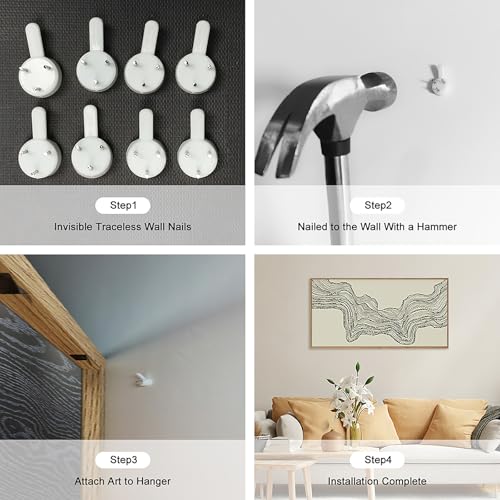 Wave Line Abstract Wall Art Set - 40x20 Inch Black Beige Minimalist Canvas Decor