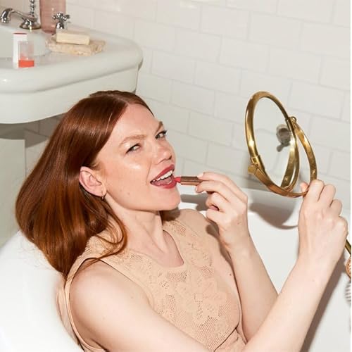 FLOWER BEAUTY By Drew Barrymore Perfect Pout Moisturizing Lipstick - Soothes Lips + Hydrates - Creamy Lip Tint + Natural Looking Shine + Buildable Color - Cruelty-Free + Vegan (Blossom)