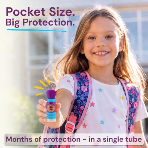 Brush On Block KIDS SPF 30 Powder Sunscreen – Reformulated, Easy Brush-On