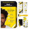 Cleverman Hair & Beard Dye for Black Men 2 Oz Black 1.0 Gray Coverage No-Drip