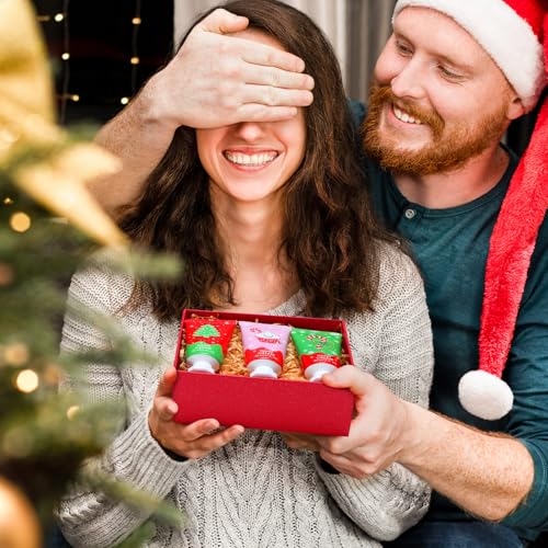Christmas Hand Cream Gift Set - 36 Mini Moisturizers with Festive Designs & Flavors - Variation of THIS listing