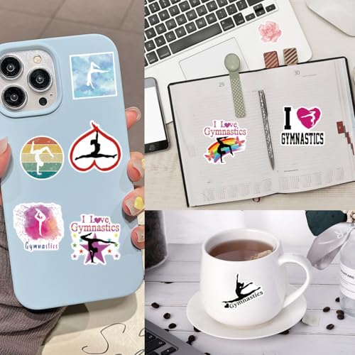 Gymnastics Gift Set for Gymnastics Lovers - Includes Socks, Stickers, Keychain & Makeup Bag - Variation of THIS listing: Gymnastics Set D