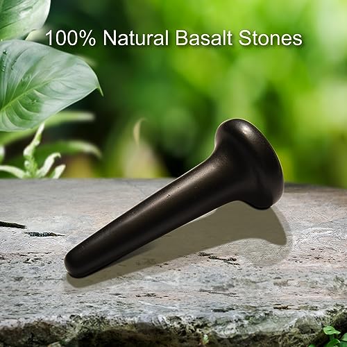 Master Massage Basalt Hot Stone Set for Deep Tissue and Reflexology Therapy
