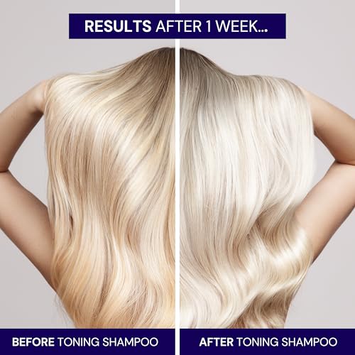 Brightening Purple Toning Shampoo for Blonde, Silver & Gray Hair - 8.5 Oz